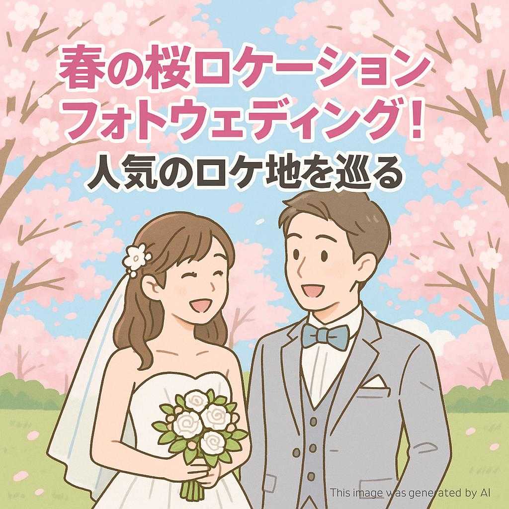 春の桜ロケーションフォトウェディング！人気のロケ地を巡る