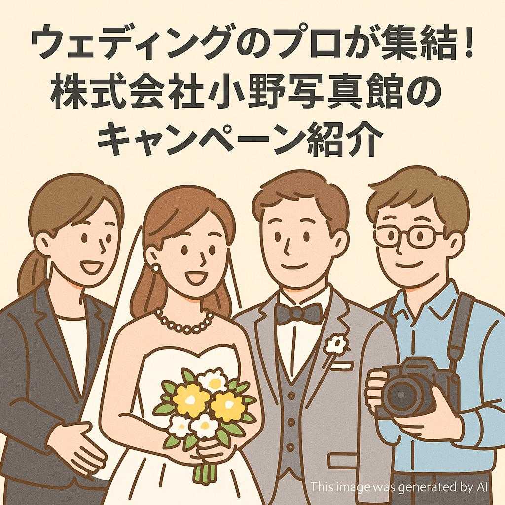 ウェディングのプロが集結!株式会社小野写真館のキャンペーン紹介