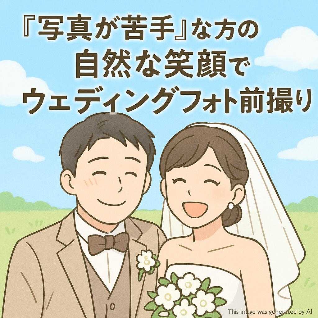 『写真が苦手』な方の自然な笑顔でウェディングフォト前撮り