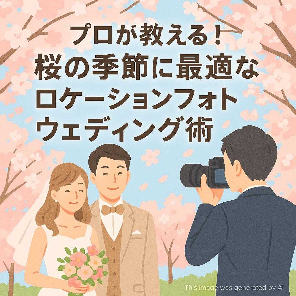 プロが教える!桜の季節に最適なロケーションフォトウェディング術
