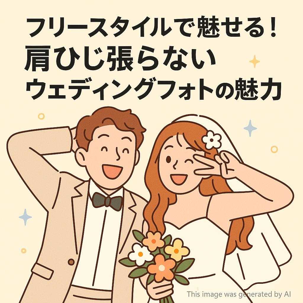 フリースタイルで魅せる！肩ひじ張らないウェディングフォトの魅力