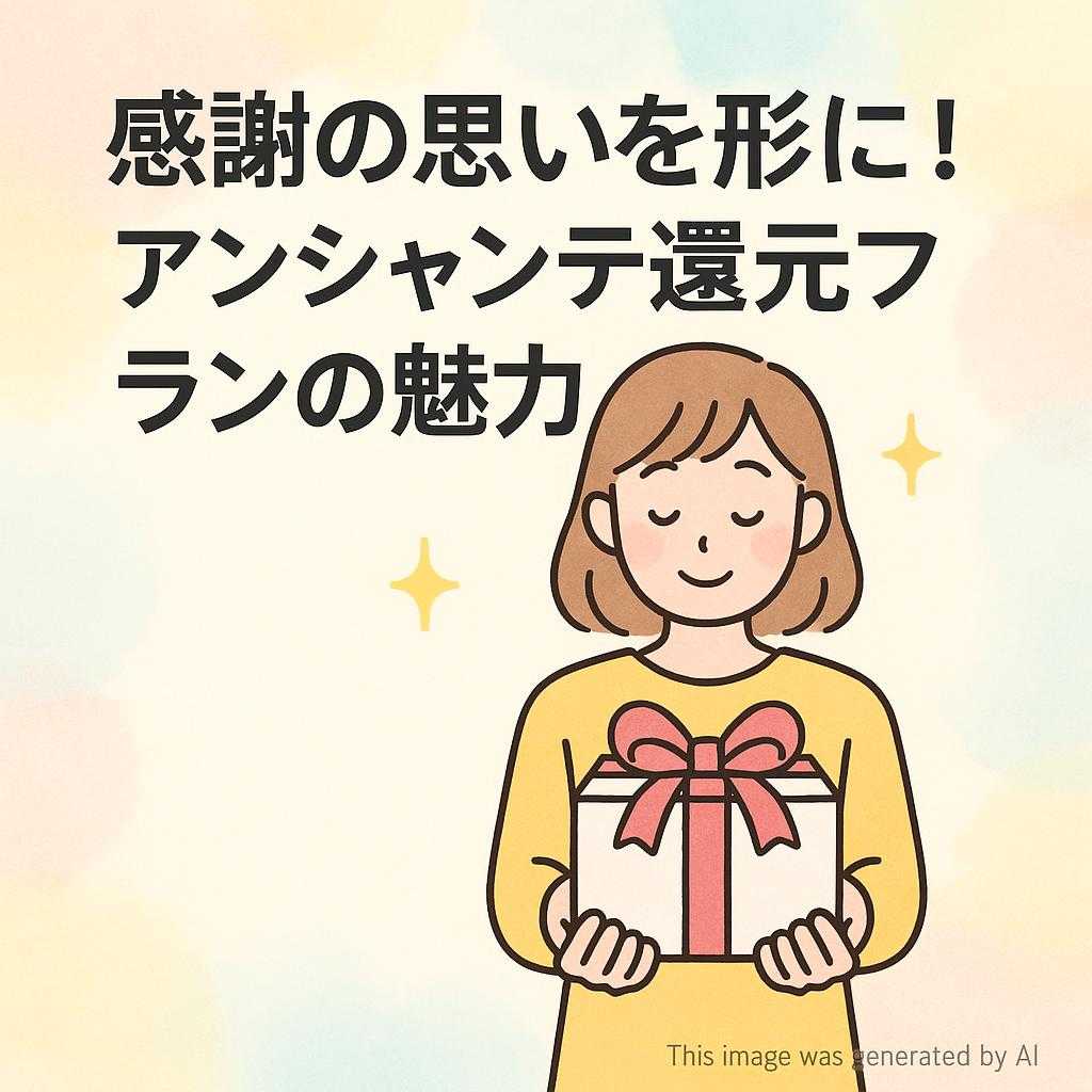 感謝の思いを形に！アンシャンテ還元プランの魅力