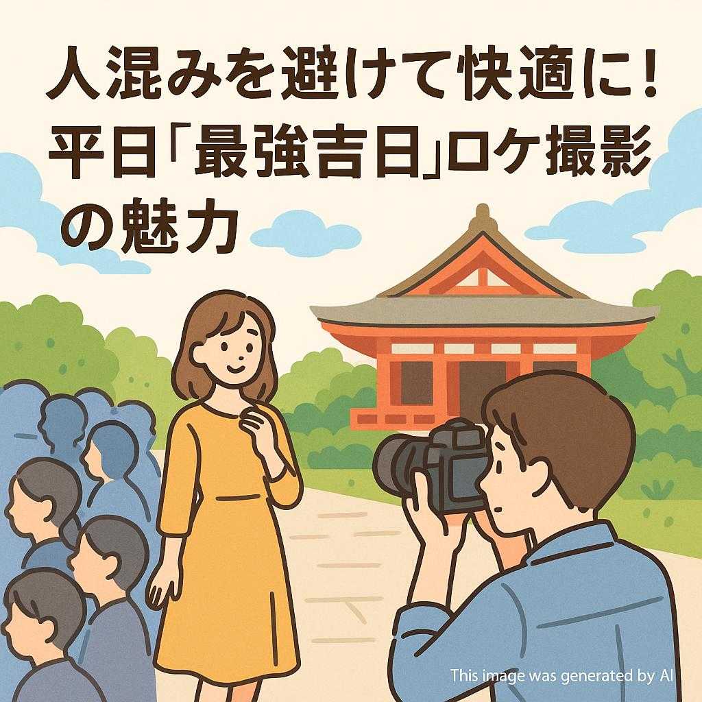 人混みを避けて快適に!平日「最強吉日」ロケ撮影の魅力