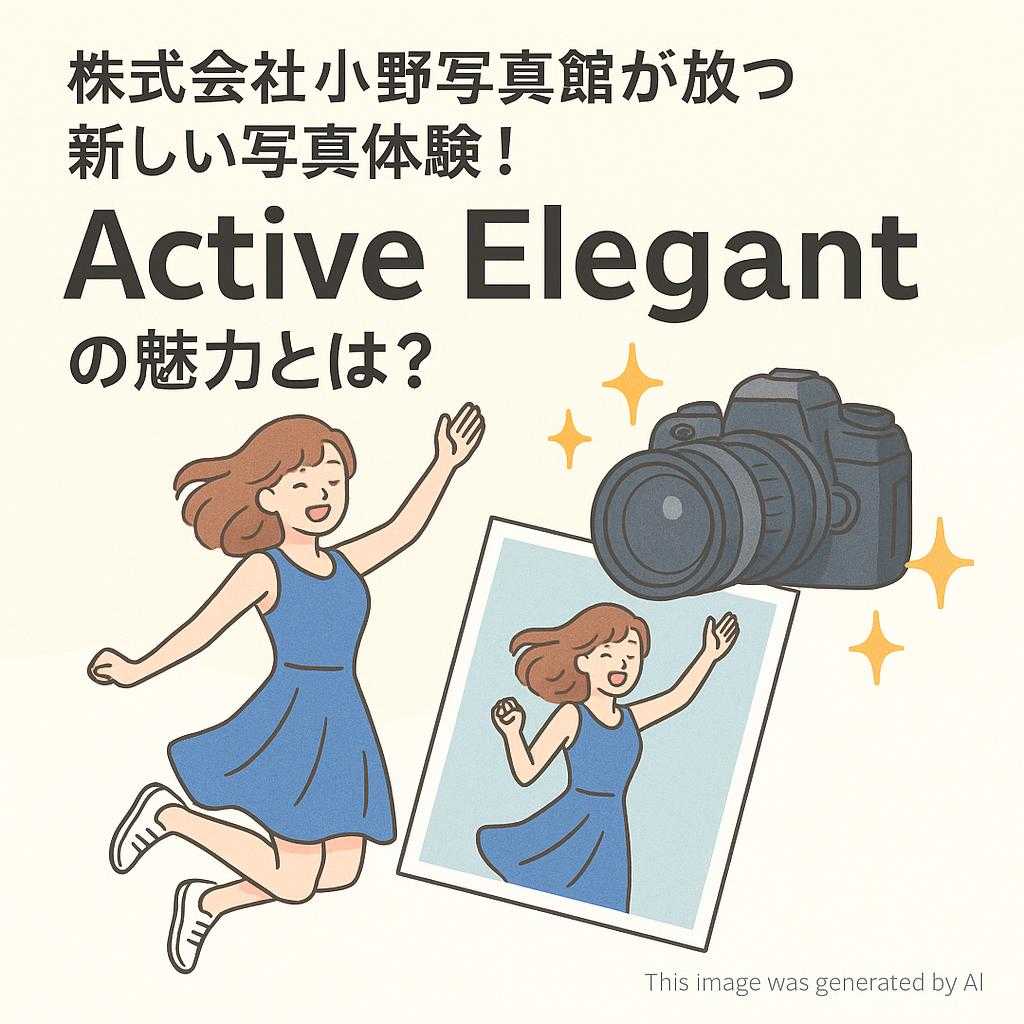 株式会社小野写真館が放つ新しい写真体験！Active Elegantの魅力とは？