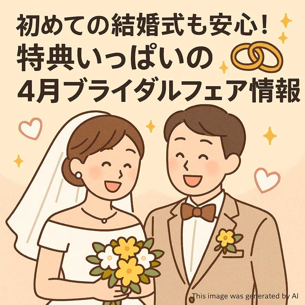 初めての結婚式も安心!特典いっぱいの4月ブライダルフェア情報