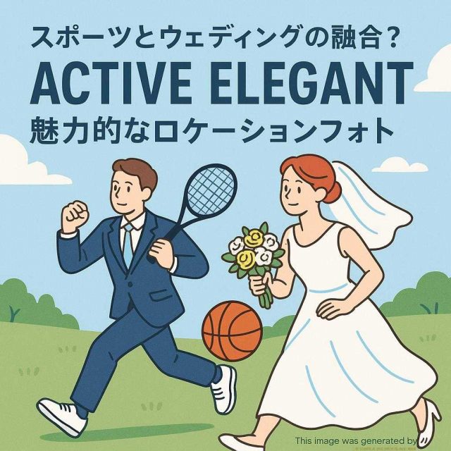 スポーツとウェディングの融合？Active Elegantの魅力的なロケーションフォト