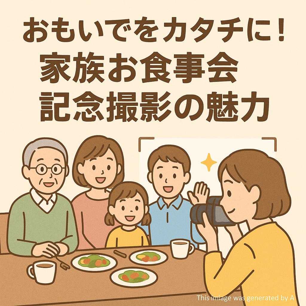 おもいでをカタチに！家族お食事会記念撮影の魅力