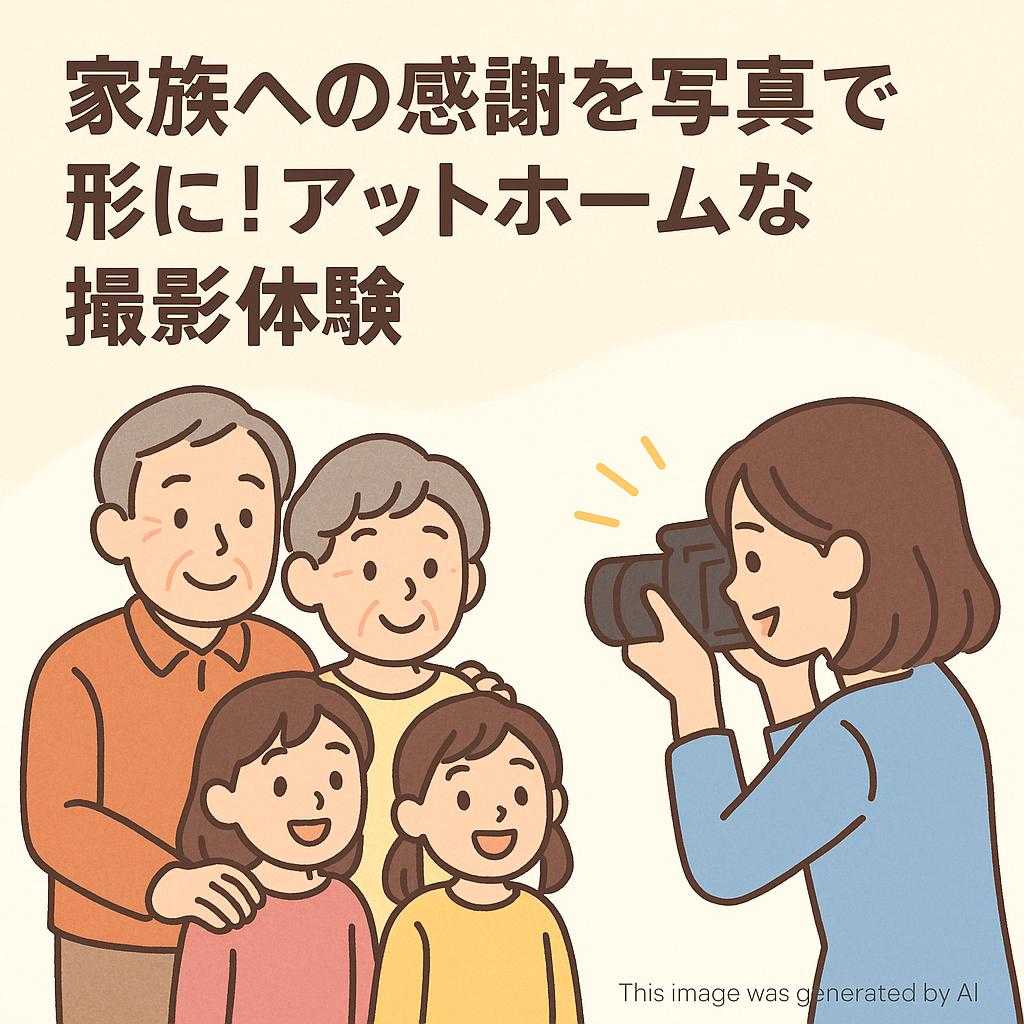 家族への感謝を写真で形に!アットホームな撮影体験