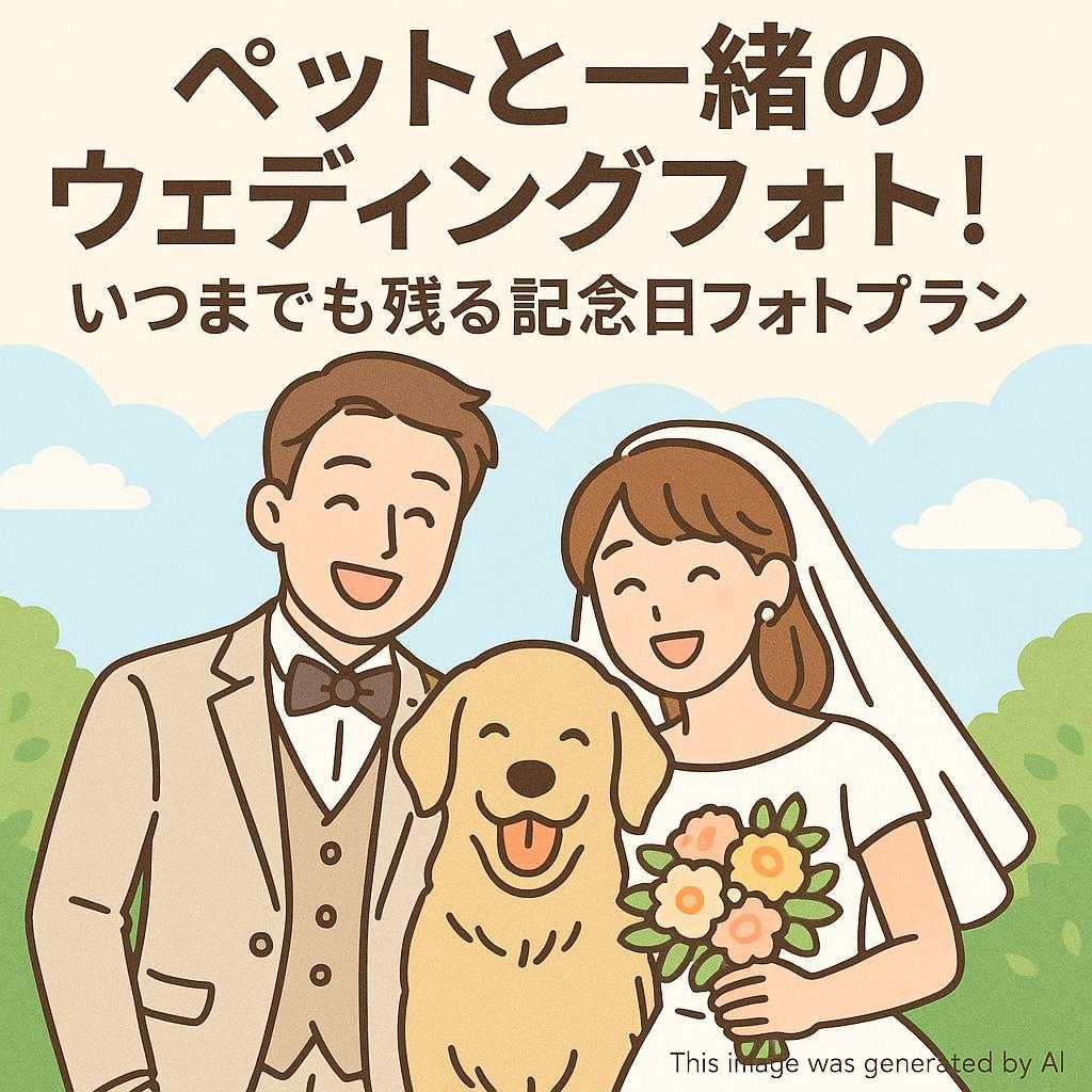 ペットと一緒のウェディングフォト！いつまでも残る記念日フォトプラン