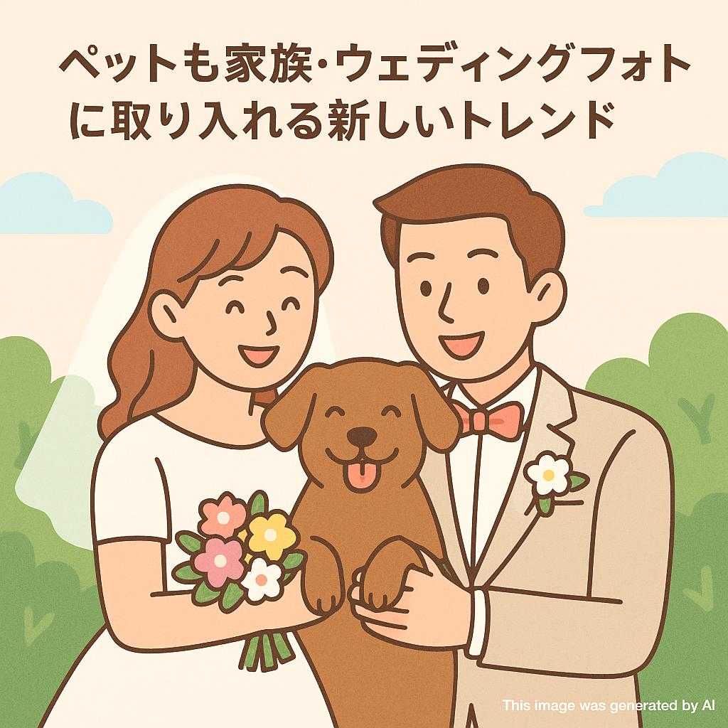 ペットも家族・ウェディングフォトに取り入れる新しいトレンド