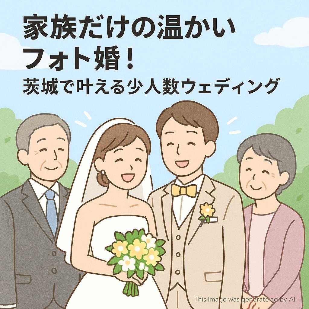 家族だけの温かいフォト婚！茨城で叶える少人数ウェディング