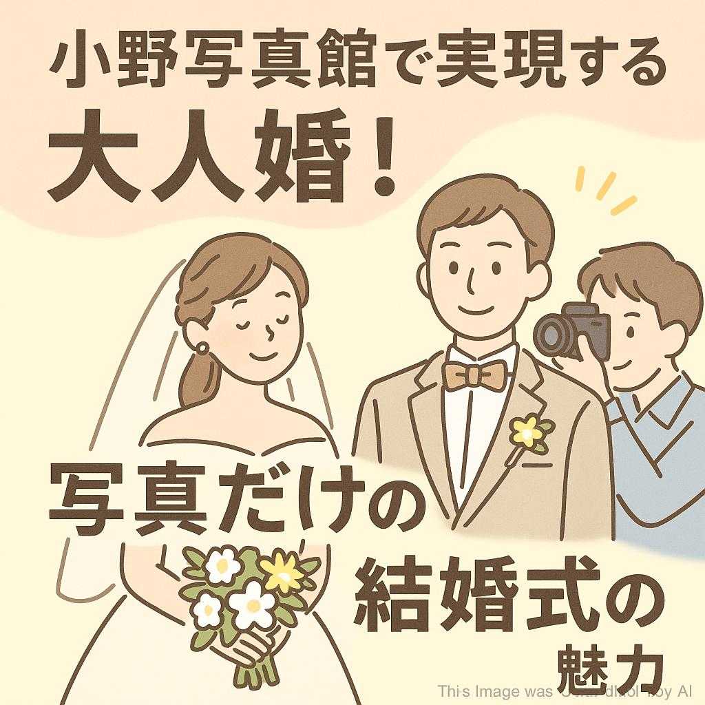 小野写真館で実現する大人婚!写真だけの結婚式の魅力