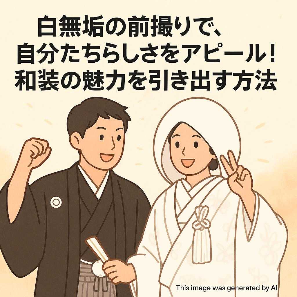 白無垢の前撮りで、自分たちらしさをアピール!和装の魅力を引き出す方法