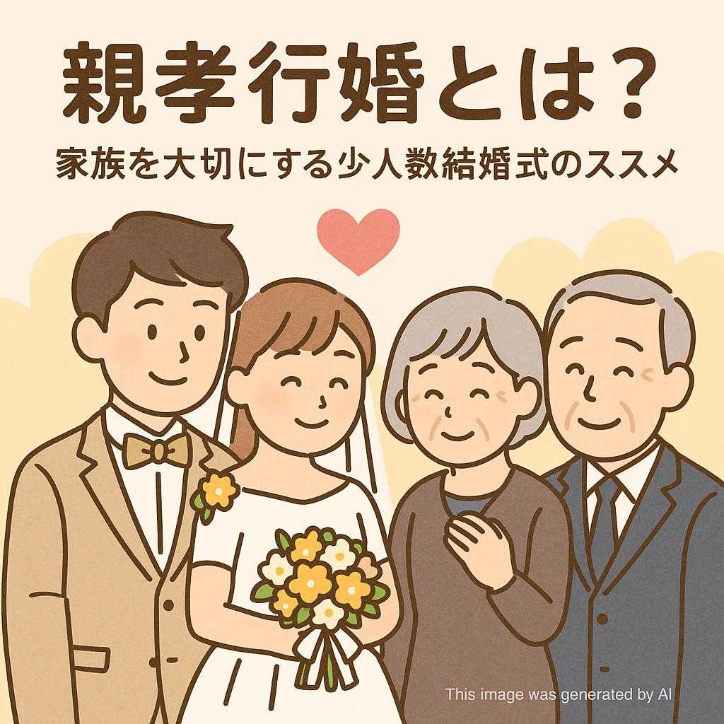親孝行婚とは？家族を大切にする少人数結婚式のススメ