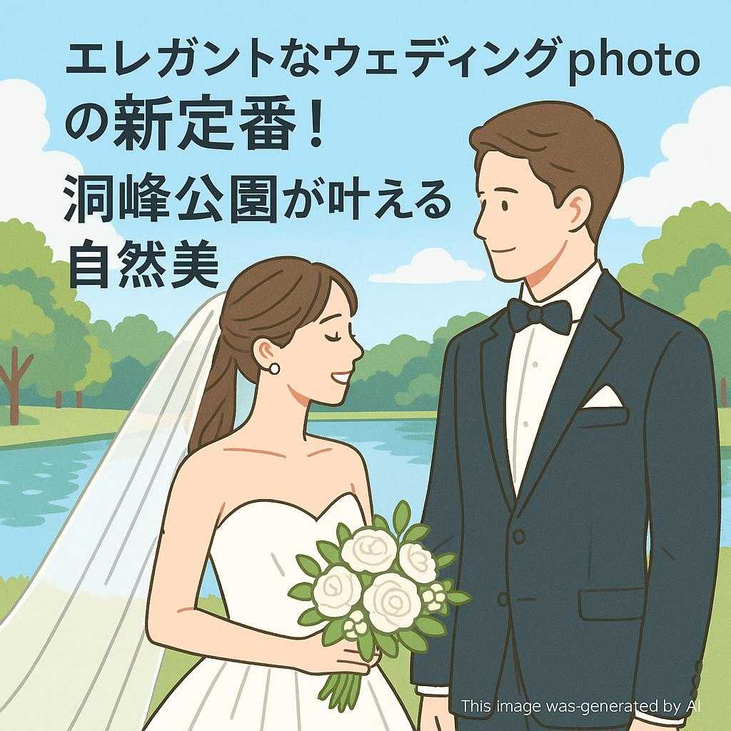 エレガントなウェディングphotoの新定番!洞峰公園が叶える自然美