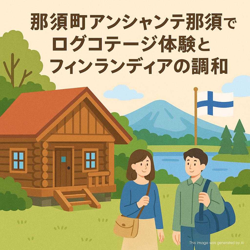 那須町アンシャンテ那須でログコテージ体験とフィンランディアの調和