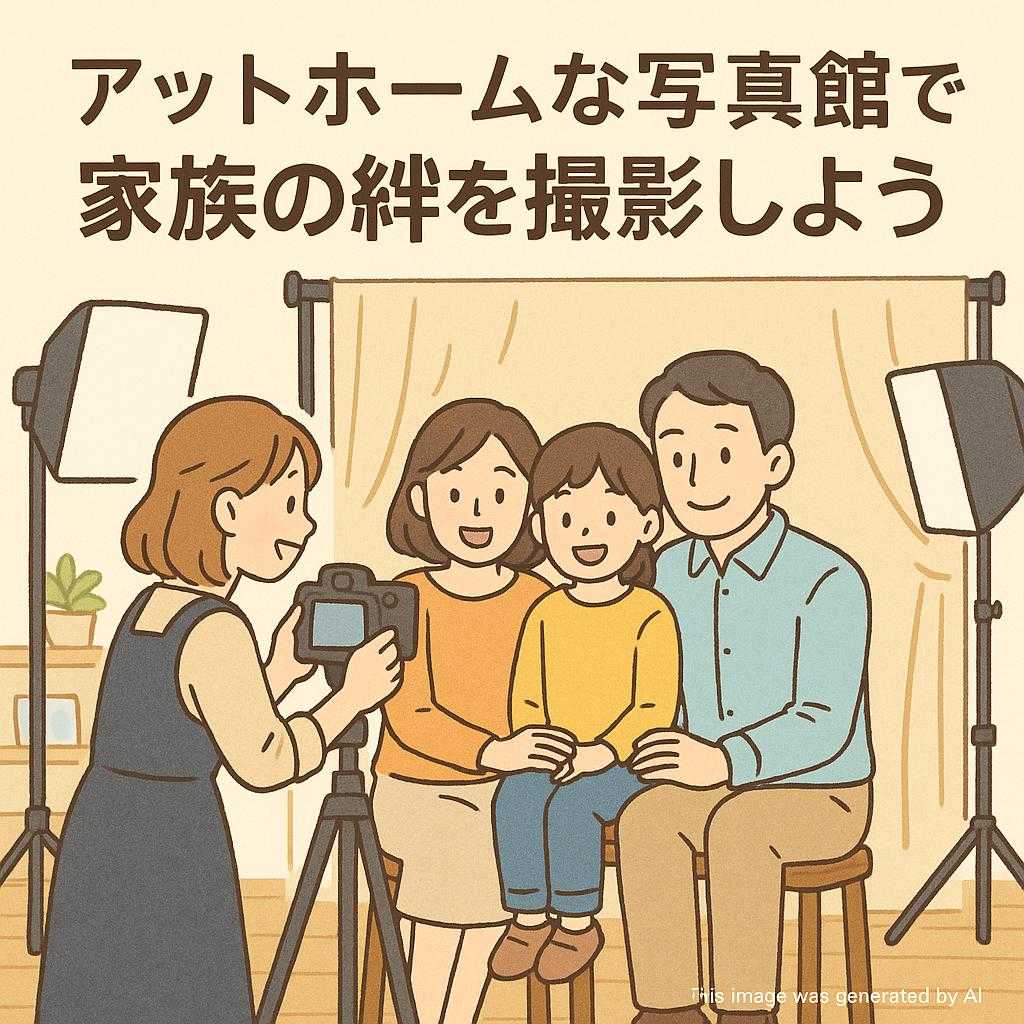 アットホームな写真館で家族の絆を撮影しよう