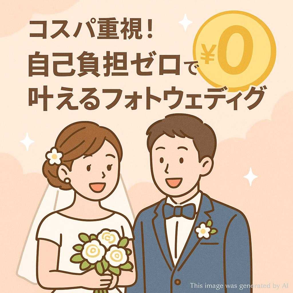 コスパ重視！自己負担ゼロで叶えるフォトウェディング