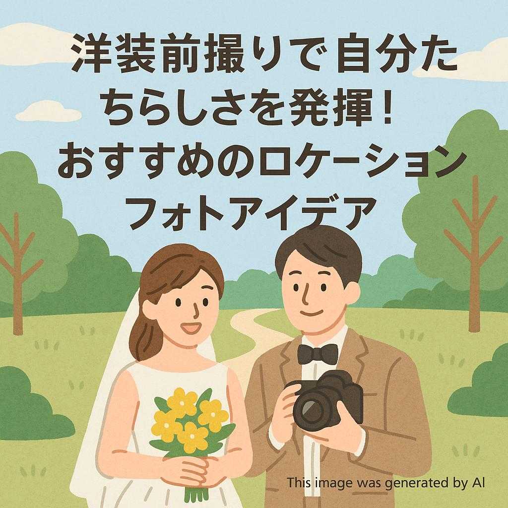 洋装前撮りで自分たちらしさを発揮！おすすめのロケーションフォトアイデア