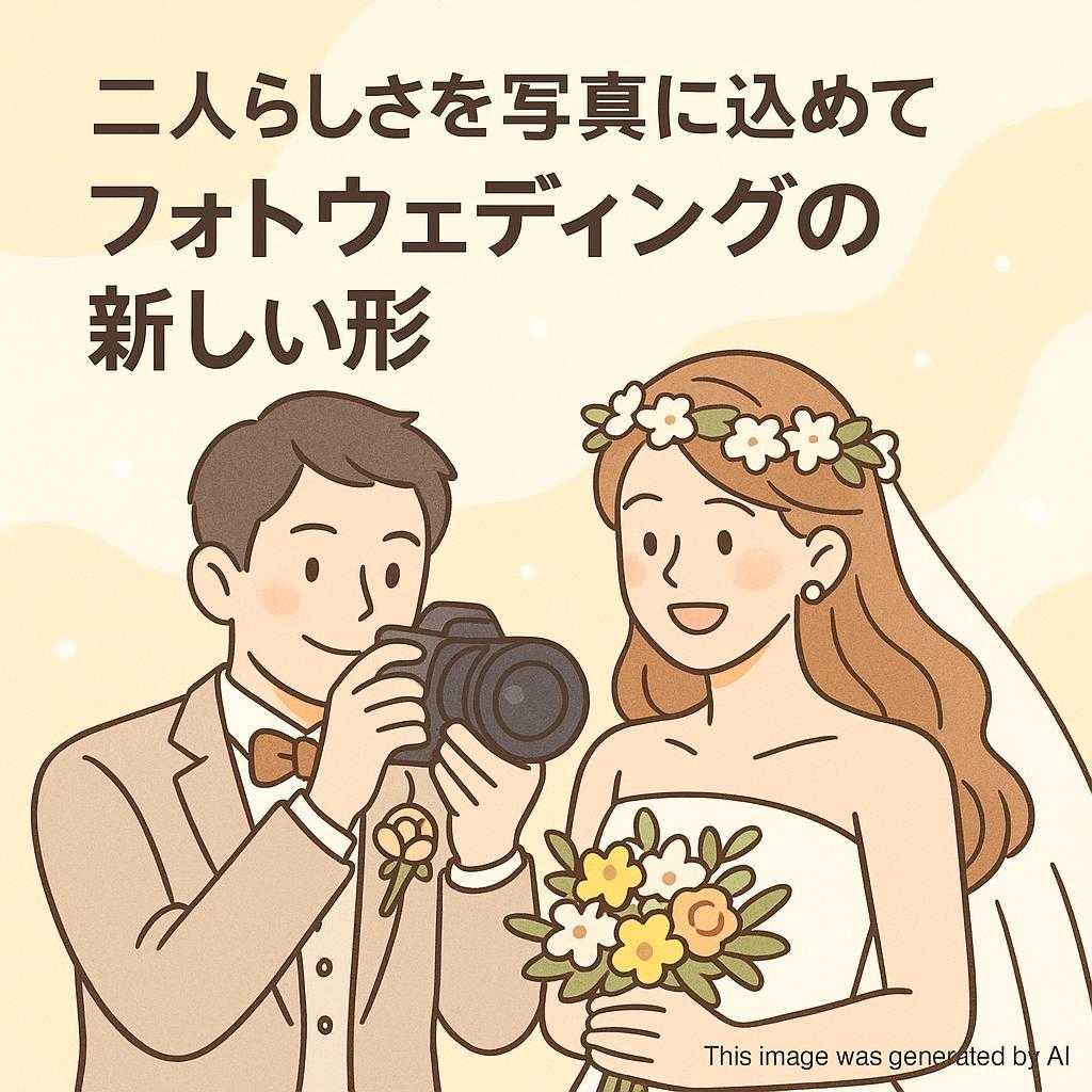 二人らしさを写真に込めて フォトウェディングの新しい形