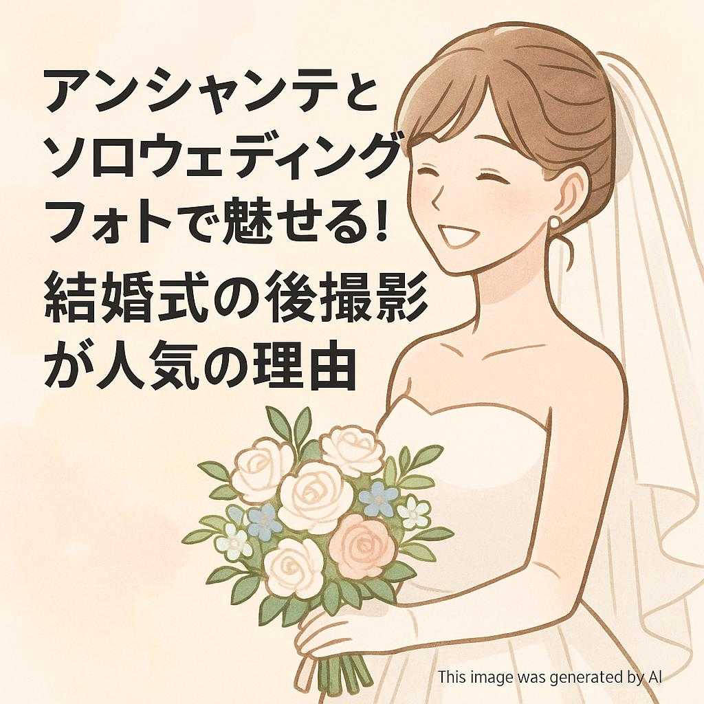 アンシャンテとソロウェディングフォトで魅せる！結婚式の後撮影が人気の理由