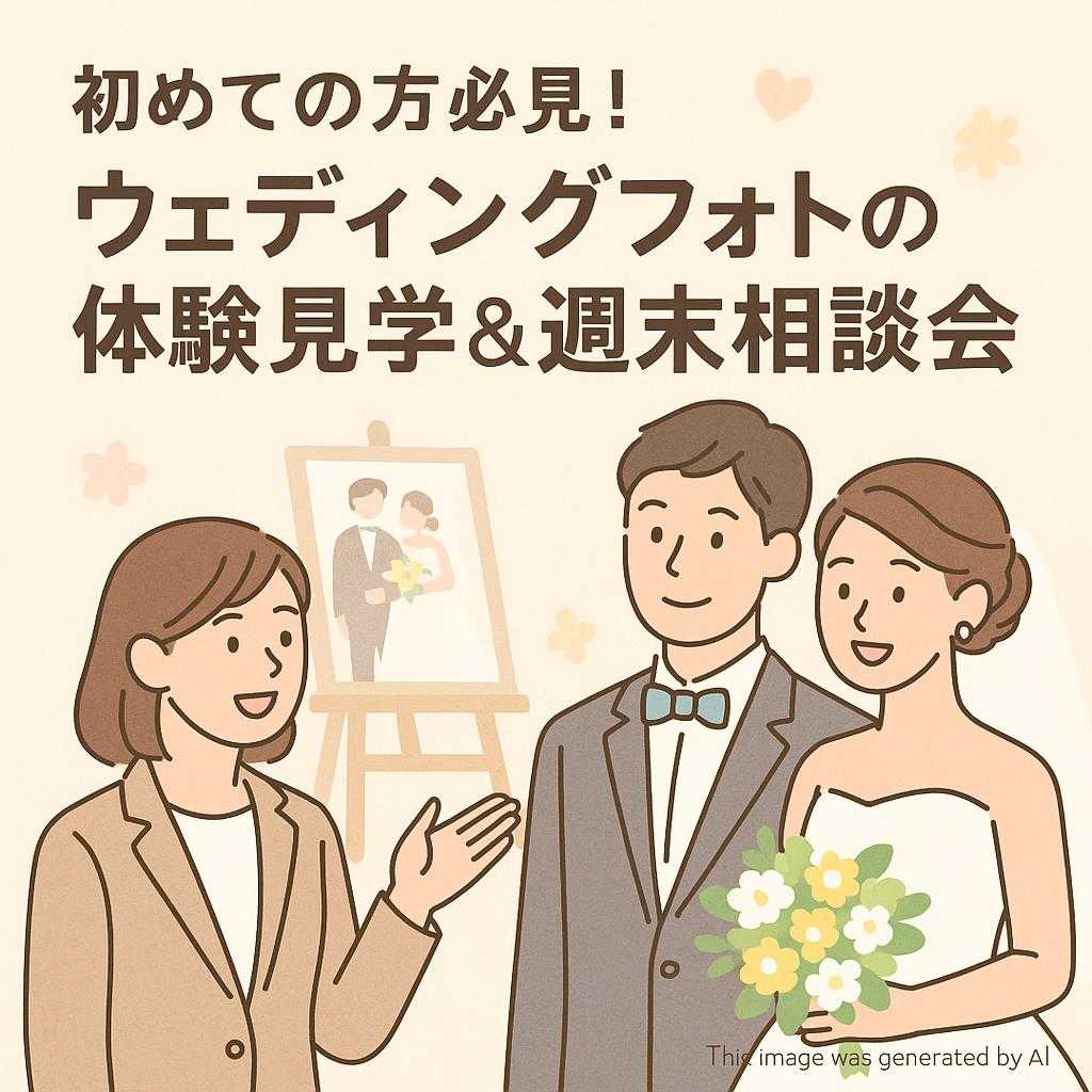 初めての方必見！ウェディングフォトの体験見学＆週末相談会