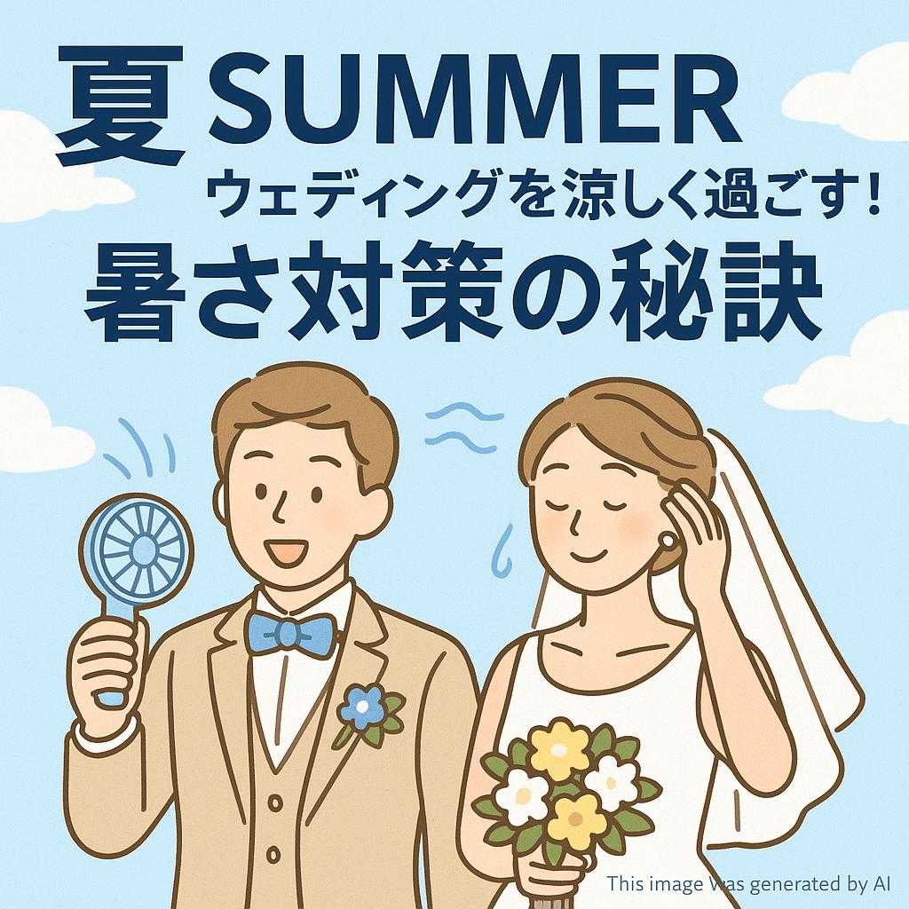 夏SUMMERウェディングを涼しく過ごす！暑さ対策の秘訣
