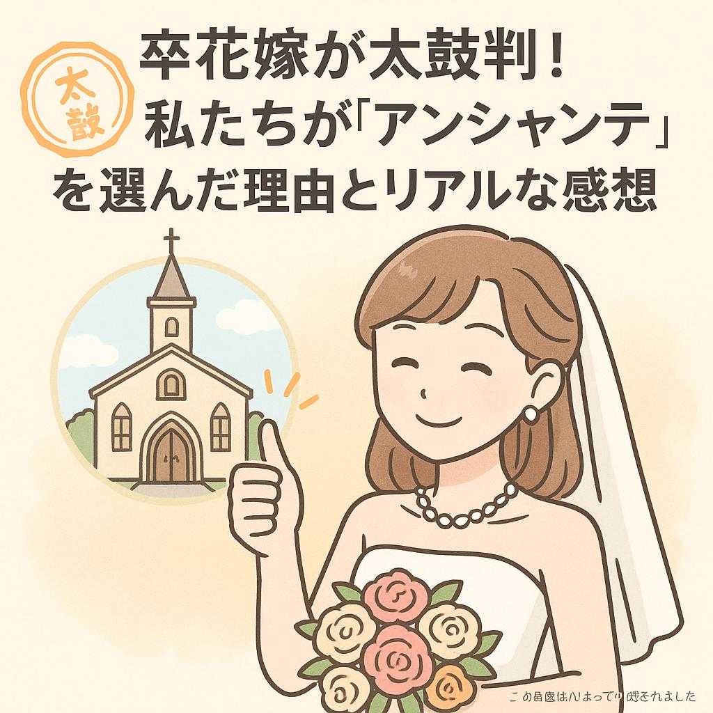 卒花嫁が太鼓判！私たちが「アンシャンテ水戸」を選んだ理由とリアルな感想