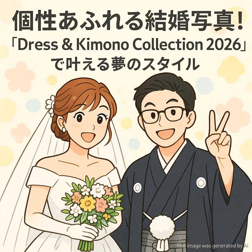 個性あふれる結婚写真!『Dress & Kimono Collection 2026』で叶える夢のスタイル