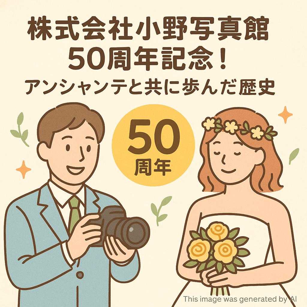株式会社小野写真館50周年記念!アンシャンテと共に歩んだ歴史