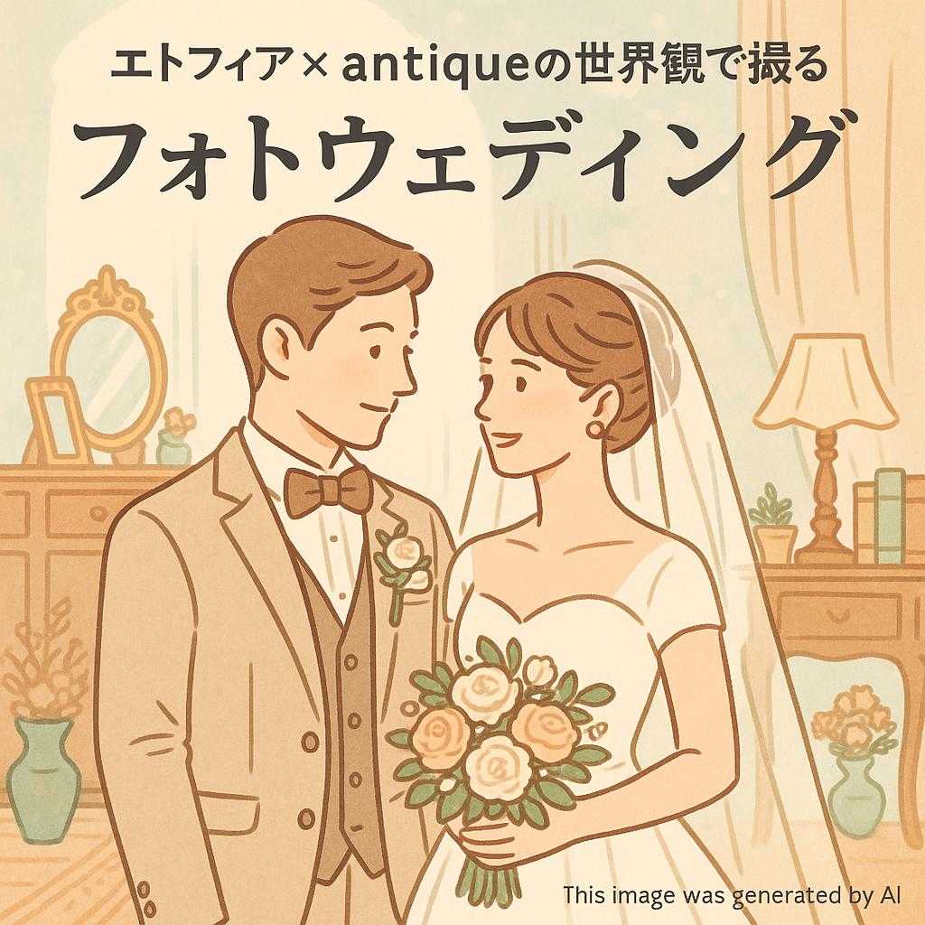 エトフィア×antiqueの世界観で撮るフォトウェディング