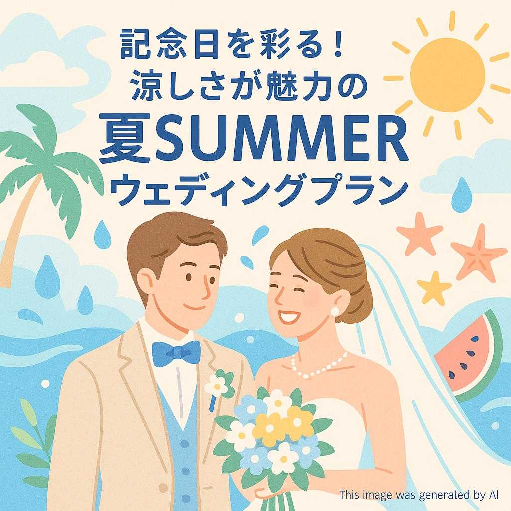 記念日を彩る!涼しさが魅力の夏SUMMERウェディングプラン