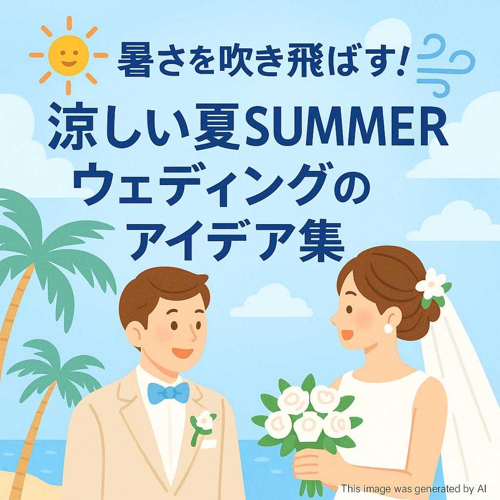 暑さを吹き飛ばす!涼しい夏SUMMERウェディングのアイデア集