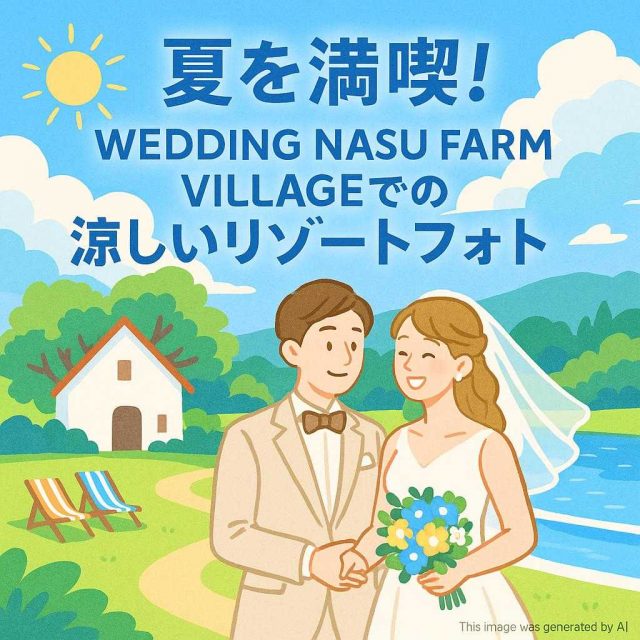 夏を満喫！WEDDING NASU FARM VILLAGEでの涼しいリゾートフォト