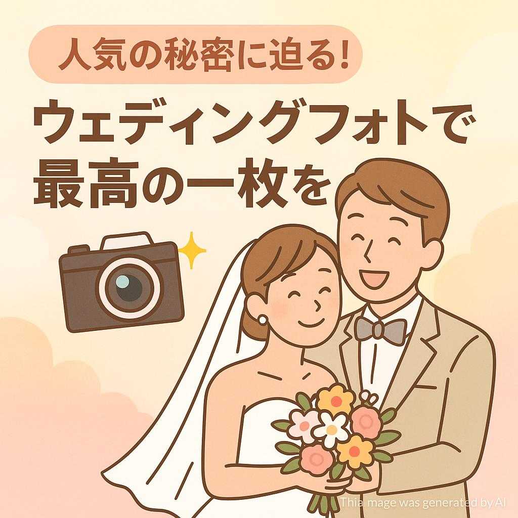人気の秘密に迫る！ウェディングフォトで最高の一枚を