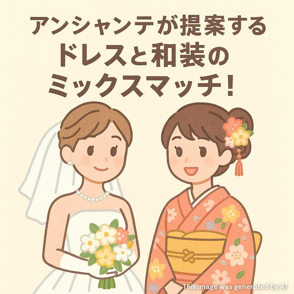 アンシャンテが提案するドレスと和装のミックスマッチ！