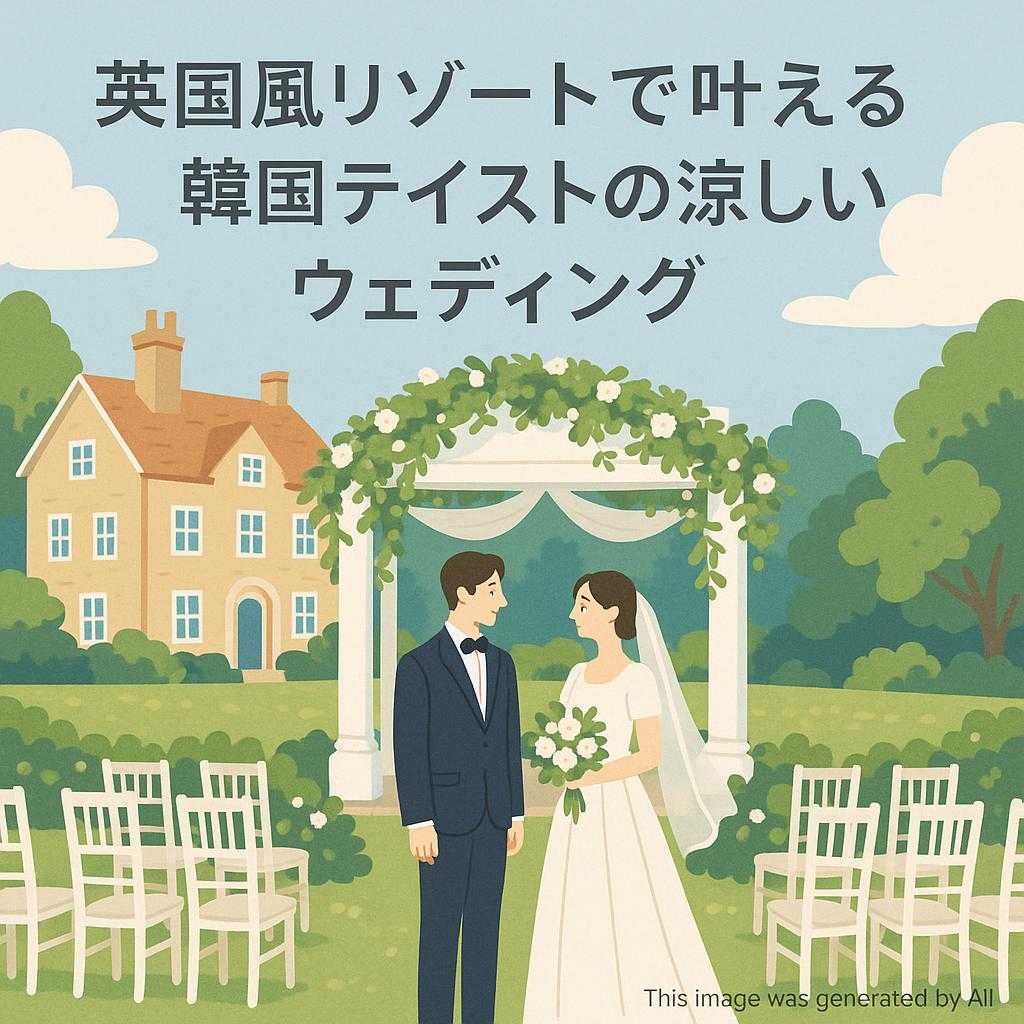 英国風リゾートで叶える韓国テイストの涼しいウェディング