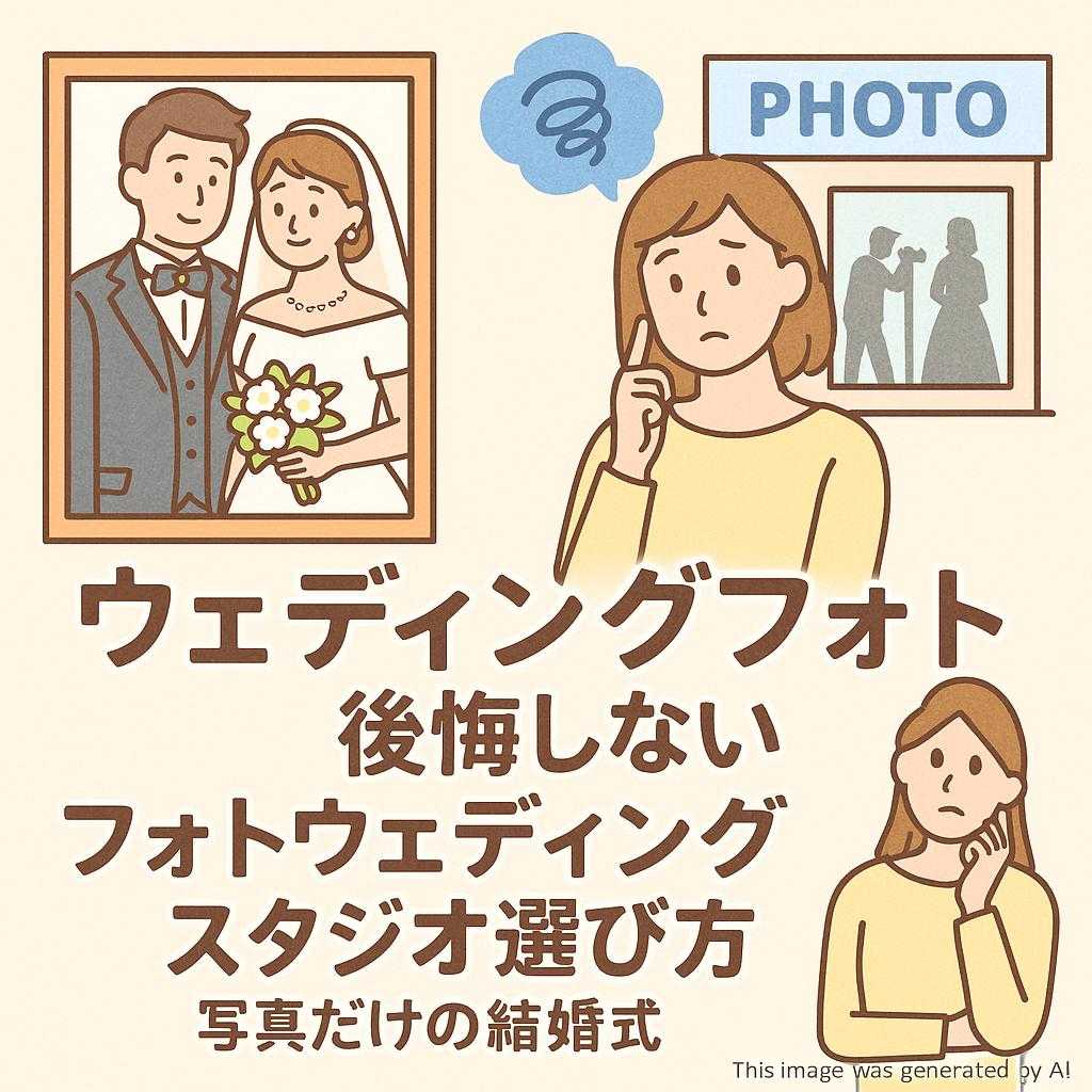 ウェディングフォト 後悔しない, フォトウェディング スタジオ 選び方, 写真だけの結婚式
