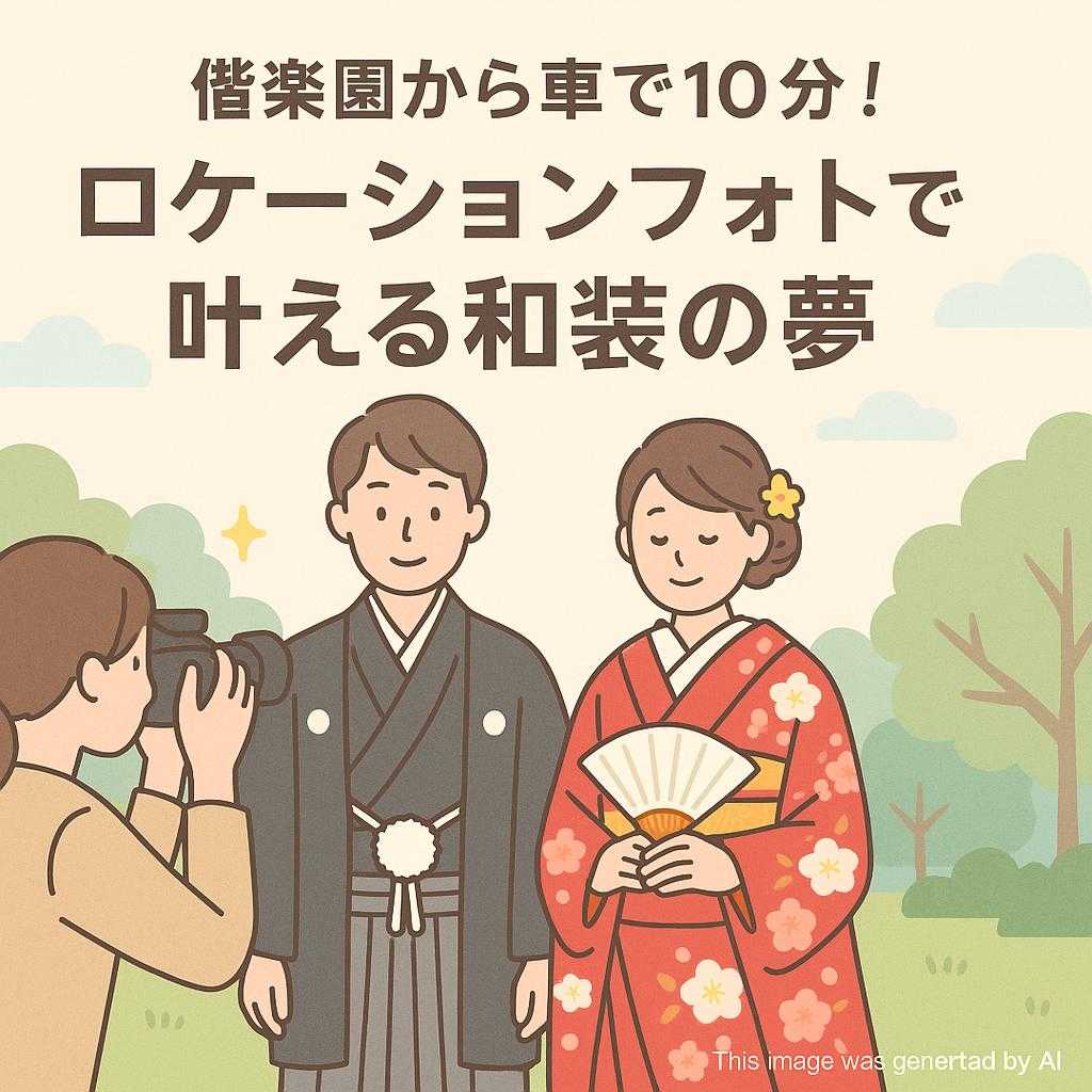 偕楽園から車で10分！ロケーションフォトで叶える和装の夢