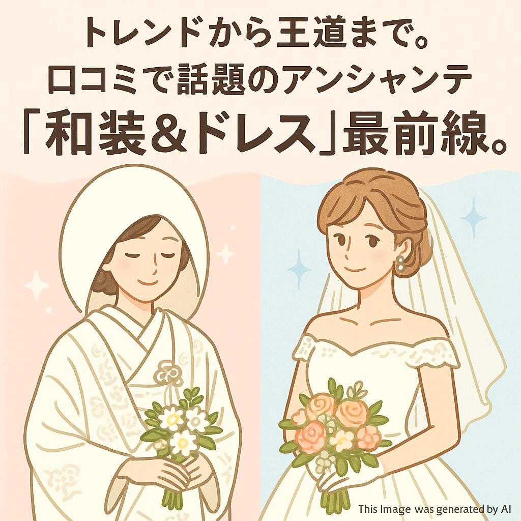 トレンドから王道まで。口コミで話題のアンシャンテ「和装＆ドレス」最前線