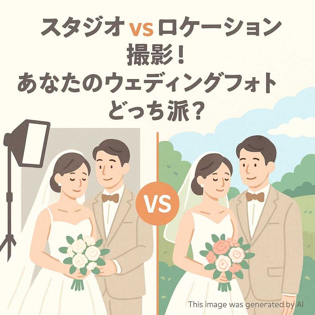 スタジオvsロケーション撮影！あなたのウェディングフォトどっち派？