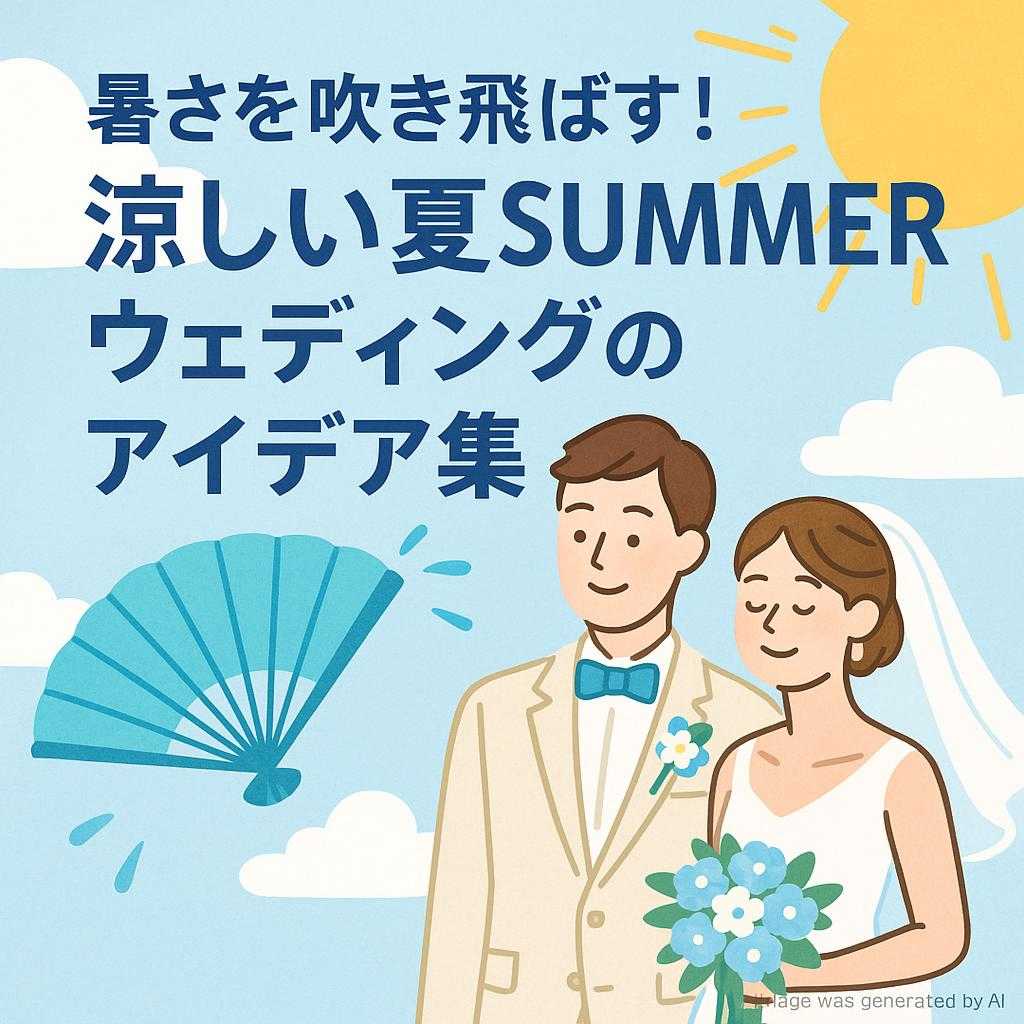 暑さを吹き飛ばす！涼しい夏SUMMERウェディングのアイデア集