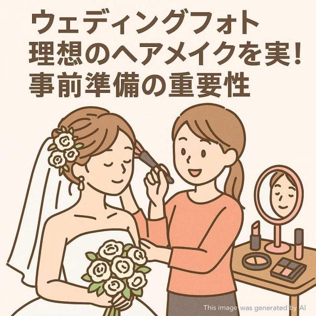 ウェディングフォト理想のヘアメイクを実現！事前準備の重要性