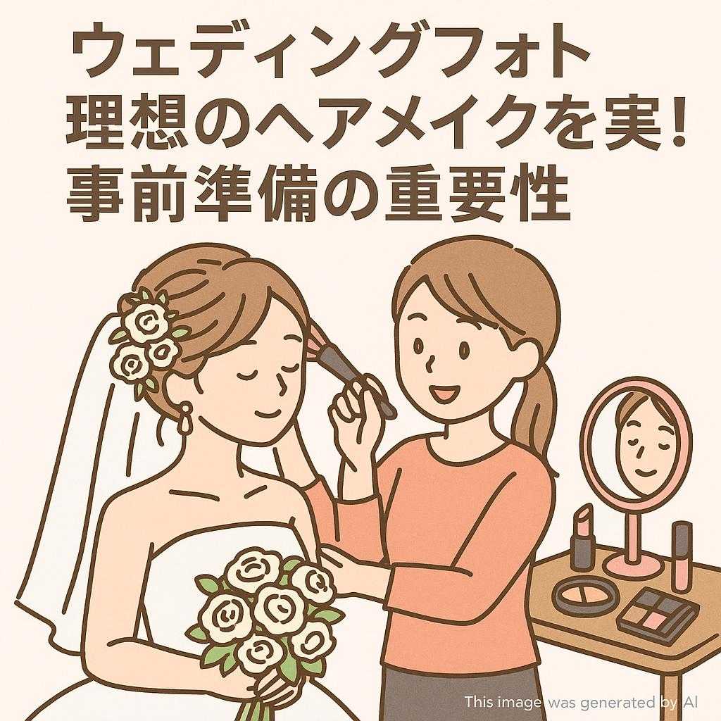 ウェディングフォト理想のヘアメイクを実現!事前準備の重要性