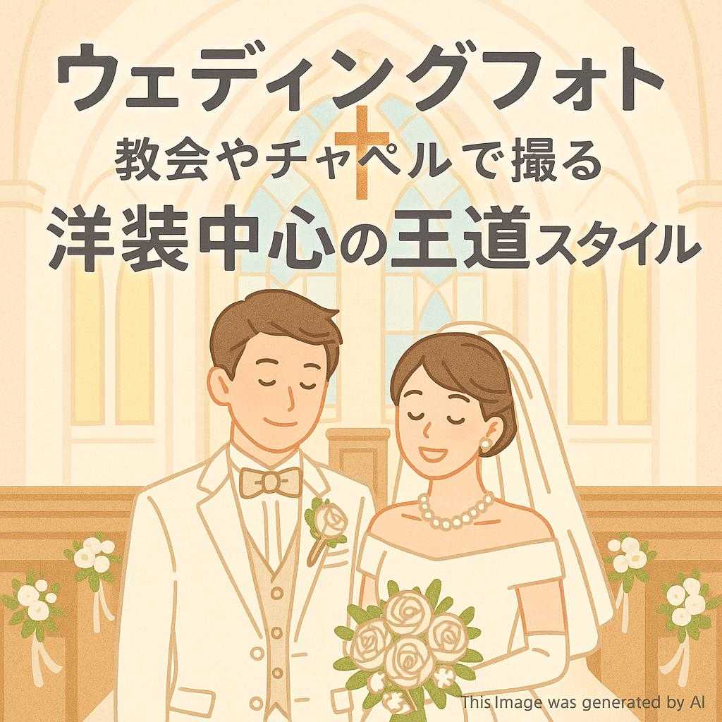 ウェディングフォト教会やチャペルで撮る洋装中心の王道スタイル