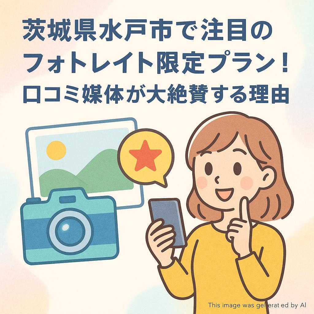 茨城県水戸市で注目のフォトレイト限定プラン!口コミ媒体が大絶賛する理由