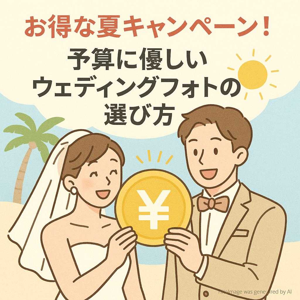 お得な夏キャンペーン!予算に優しいウェディングフォトの選び方