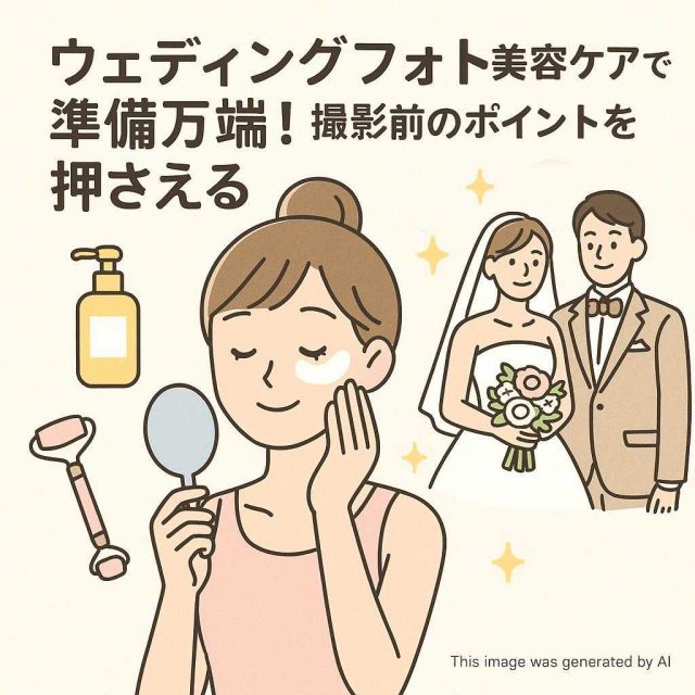 ウェディングフォト美容ケアで準備万端！撮影前のポイントを押さえる