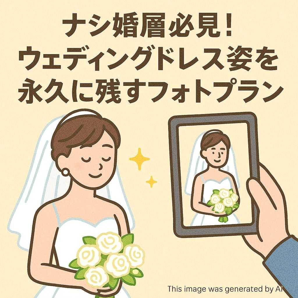 ナシ婚層必見！ウェディングドレス姿を永久に残すフォトプラン