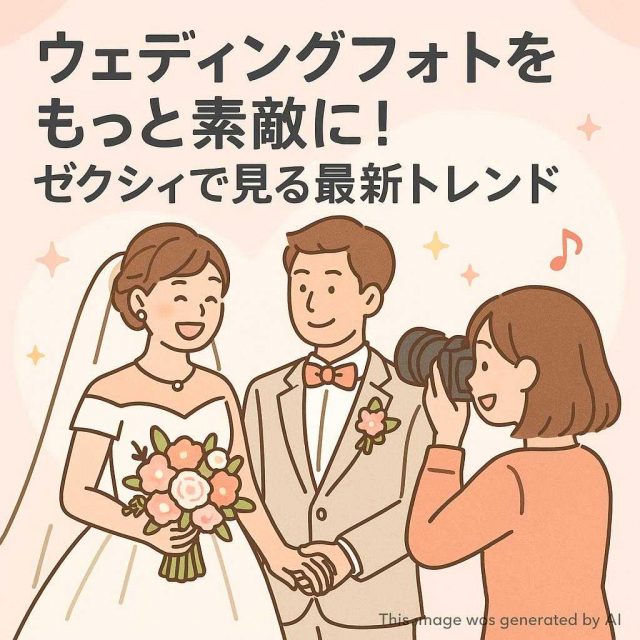 ウェディングフォトをもっと素敵に！ゼクシィで見る最新トレンド